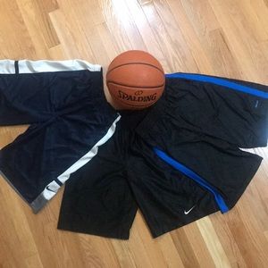 Bundle of 3 Pairs of Nike/Reebok Basketball Shorts